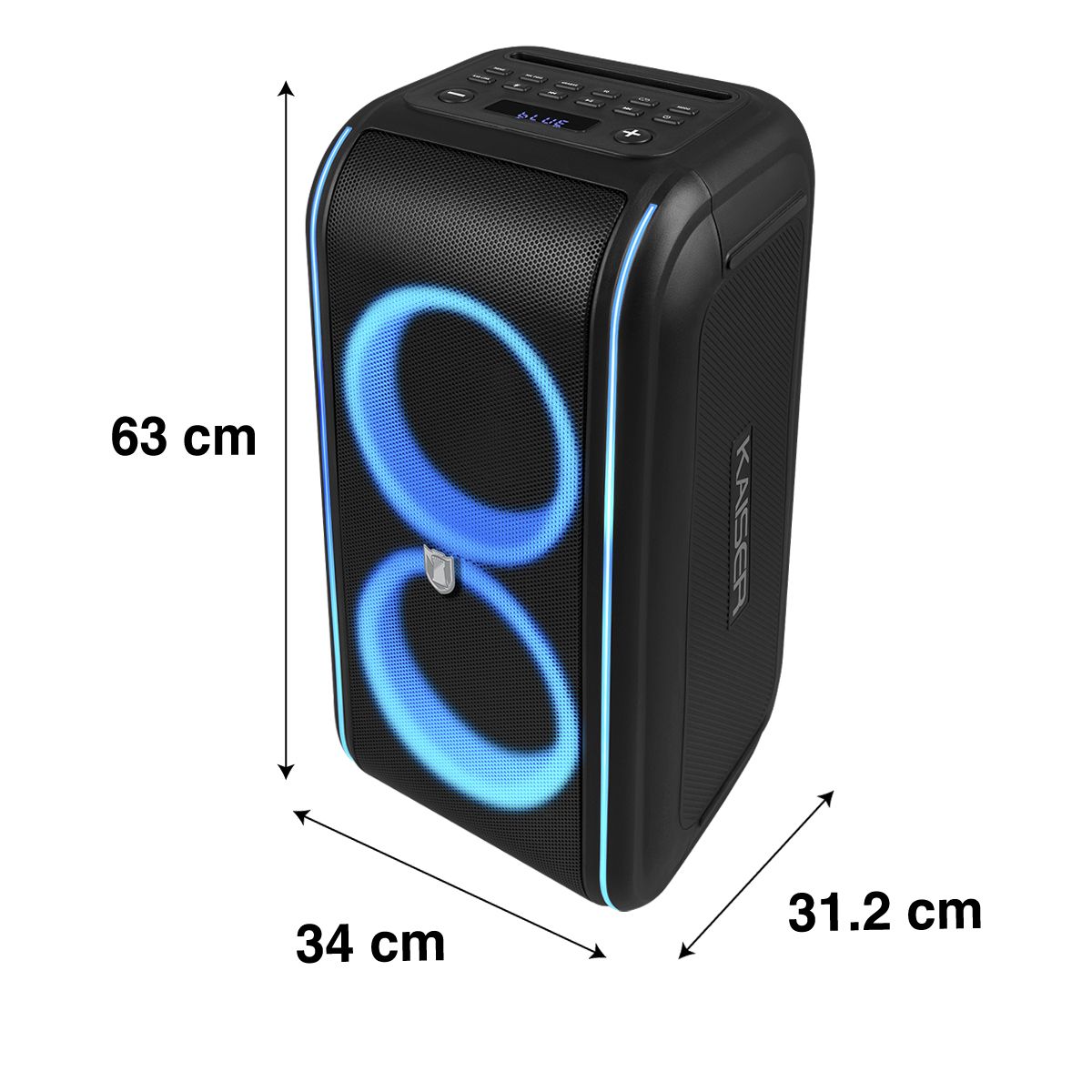 Bafle Recargable 2x6.5" Bluetooth® 30W RMS