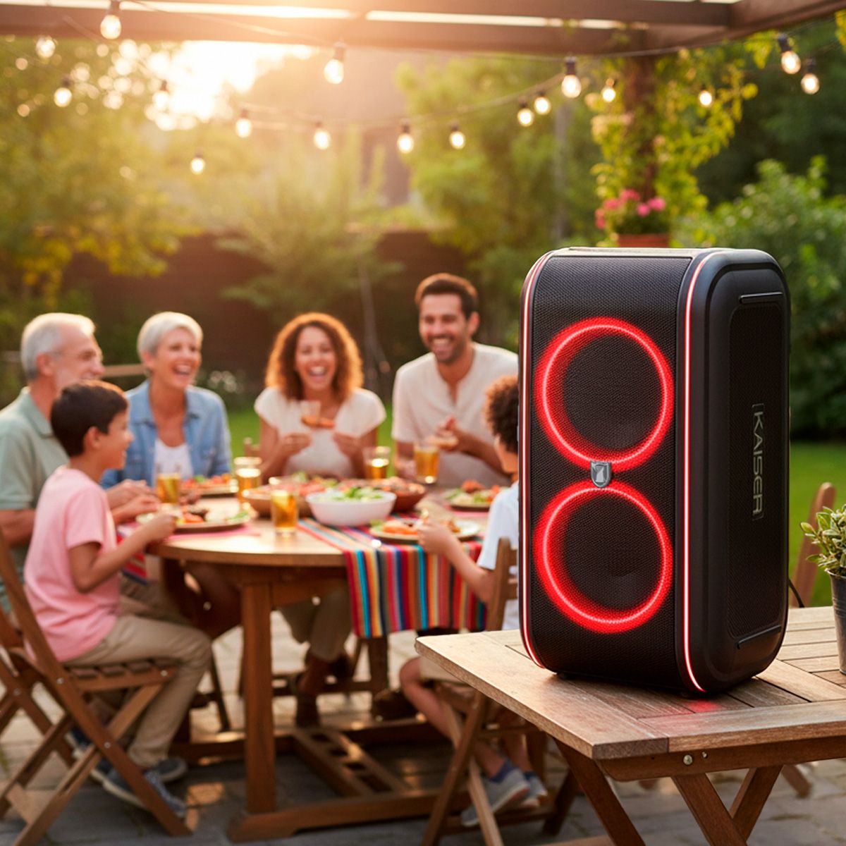 Bafle Recargable 2x6.5" Bluetooth® 30W RMS