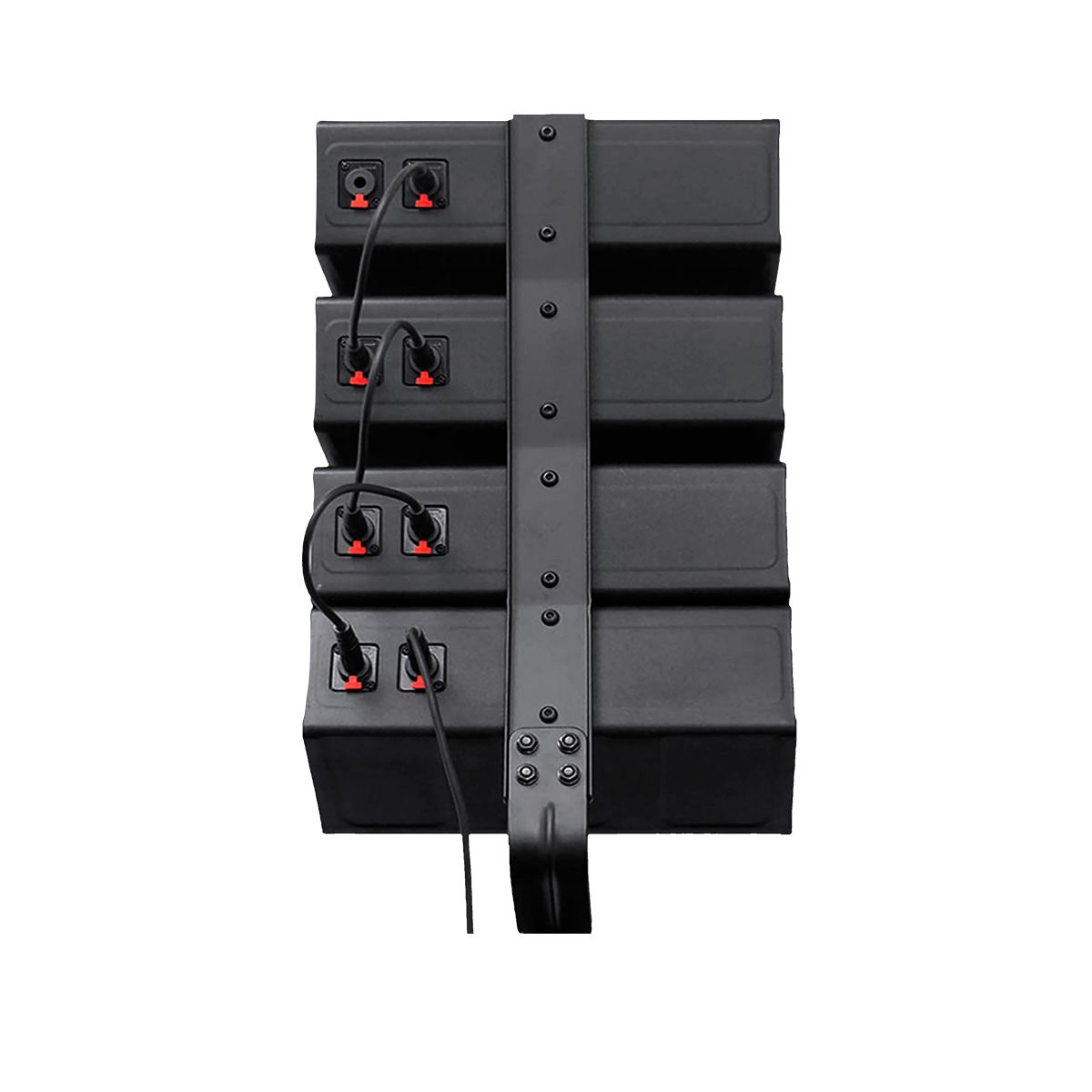 Sistema de audio de 1,000 W RMS con Satélites 4x4” Subwoofer 2x12”
