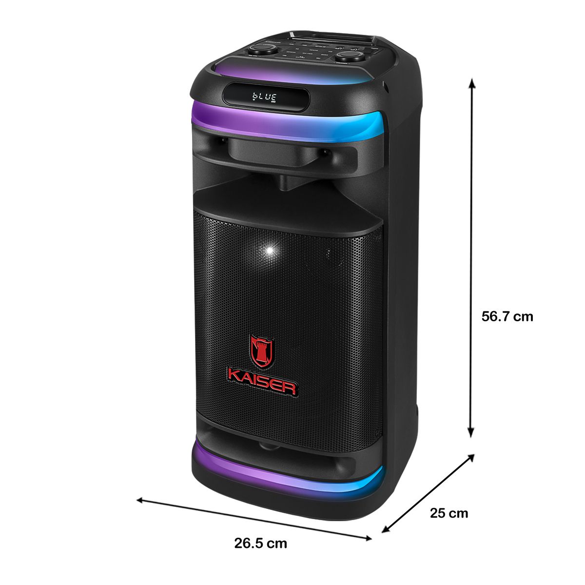 Bafle profesional recargable 8" 40W RMS bluetooth® con micrófono inalámbrico