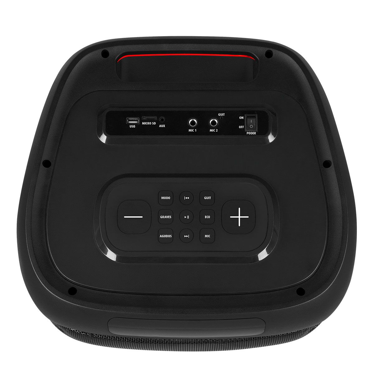 Bafle recargable 2x12" 50,000W PMPO /90W RMS one body hasta 9 hrs