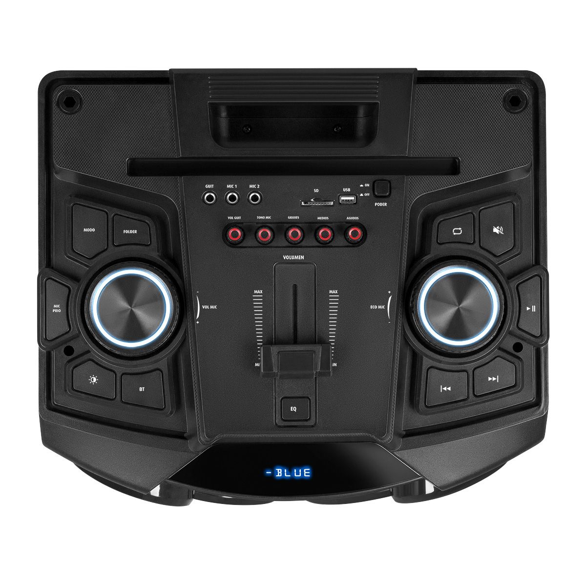 Bafle profesional Bluetooth 2x15" 180 W RMS one body