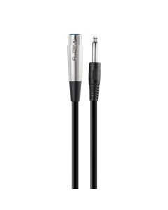 Cable extensión jack cannon - plug monoaural 6.3 mm, 3 m