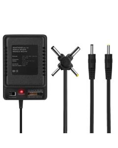 Eliminador múltiple salida 1.5 a 12 V 1000MA y 6 conectores