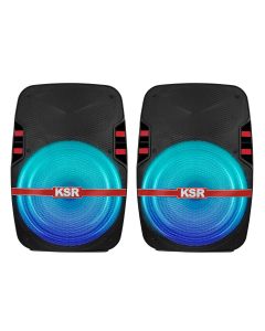 Sistema de audio doble 15” 25,000 W PMPO recargable