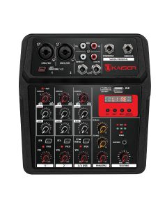 Mezcladora de audio Bluetooth® multifunción 4 canales 15 m
