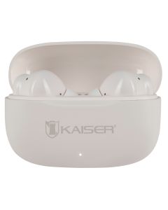 Audífonos true wireless Bluetooth® ANC IPX4 con cuatro micrófonos hasta 28 hrs- beige