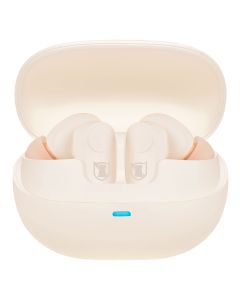 Audífonos true wireless Bluetooth® ANC IPX4 con cuatro micrófonos hasta 20 hrs - beige