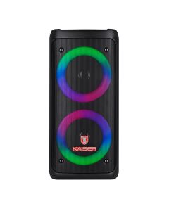 Bocina recargable 2x4" 10 W RMS Bluetooth® con radio FM