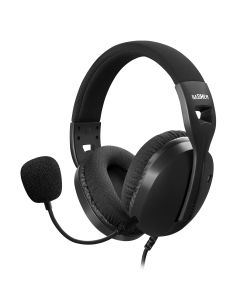 Diadema gamer con micrófono ajustable - negro