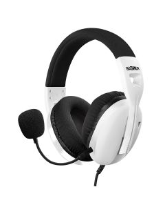 Diadema gamer con micrófono ajustable - blanco