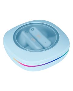 Audífonos true wireless Bluetooth ® IPX4 luz Led rainbow - azul
