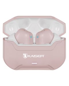 Audífonos inalámbricos TWS Bluetooth hasta 28 hrs con ecualizador IPX4 rosa