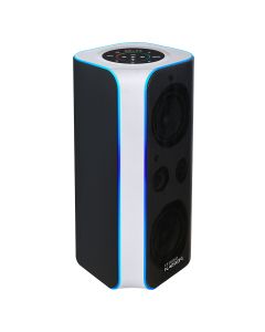 Bafle profesional recargable 2x6.5” 80W RMS Bluetooth® con control, blanco