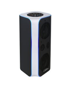 Bafle recargable 2x6.5” 80W RMS Bluetooth® one body con control, blanco