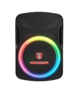 Bafle profesional recargable 15" 50W RMS con tripie y micrófono alámbrico