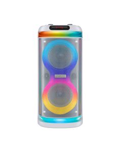 Bafle recargable 2x6.5" 50 W RMS Bluetooth® one body, blanco
