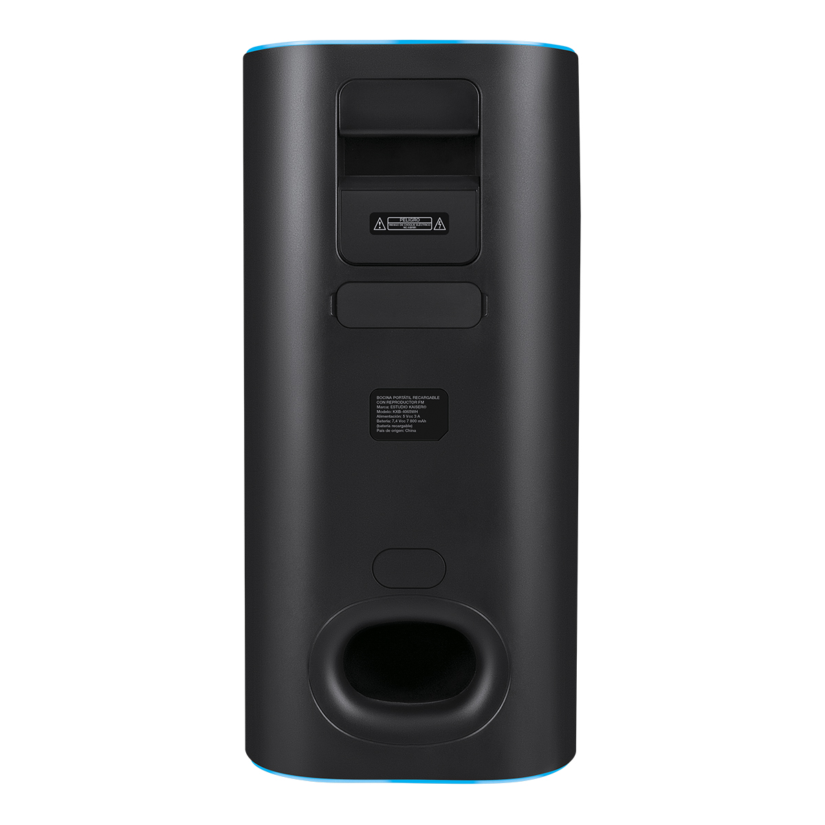 Bafle profesional recargable 2x6.5” 80W RMS Bluetooth® con control, blanco